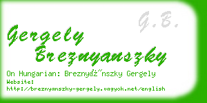 gergely breznyanszky business card